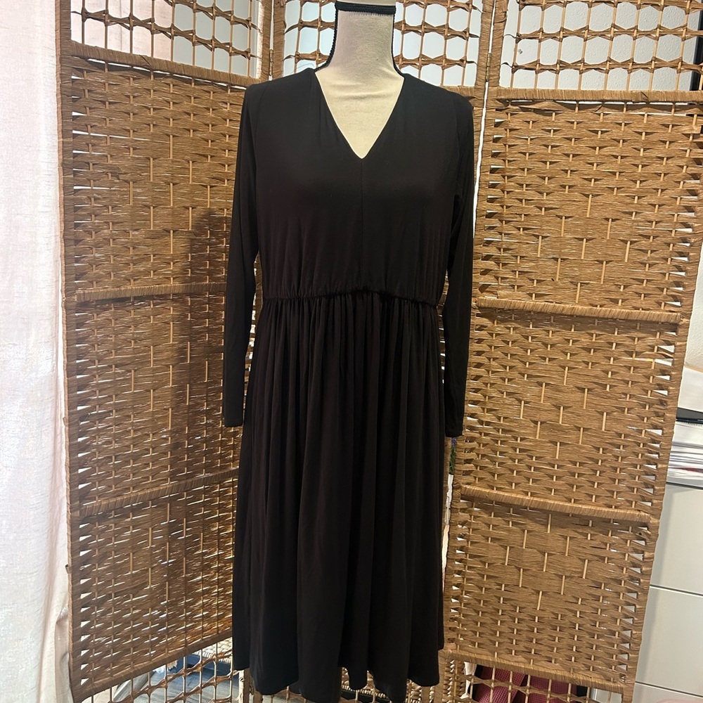Rebecca Taylor Black Long Sleeve Dress